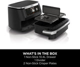 Ninja Foodi FlexDrawer 7-in-1 Air Fryer, Dual Zone, Black AF500UK