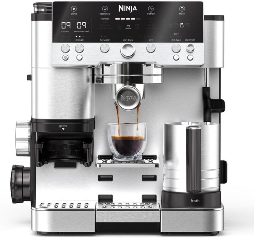 Ninja Luxe Premier 3-in-1 Coffee Machine, Silver ES601UK