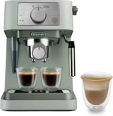 De'Longhi Classic EM450.M, Manual Coffee Machine with Steam Wand, Barista Pump Espresso Machine, Cappuccino Nozzle, Double Wall Filter Basket, 15bar, Fit Mug Up to 13cm, Stainless Steel/Metal