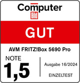 FRITZ!Box 5690 Pro DSL & Fibre Optic Router, Wi-Fi 7 up to 18.5 Gbps