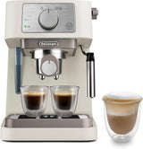 De'Longhi Classic EM450.M, Manual Coffee Machine with Steam Wand, Barista Pump Espresso Machine, Cappuccino Nozzle, Double Wall Filter Basket, 15bar, Fit Mug Up to 13cm, Stainless Steel/Metal