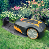Robotic Lawn Mower for Gardens Up to 800m² with Auto-Charging Station, Boundary Wire & Rain Sensor