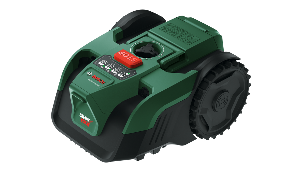 Wire-Free Robotic Lawn Mower for Gardens Up to 100m² with AI Vision Navigation & Portable Battery System